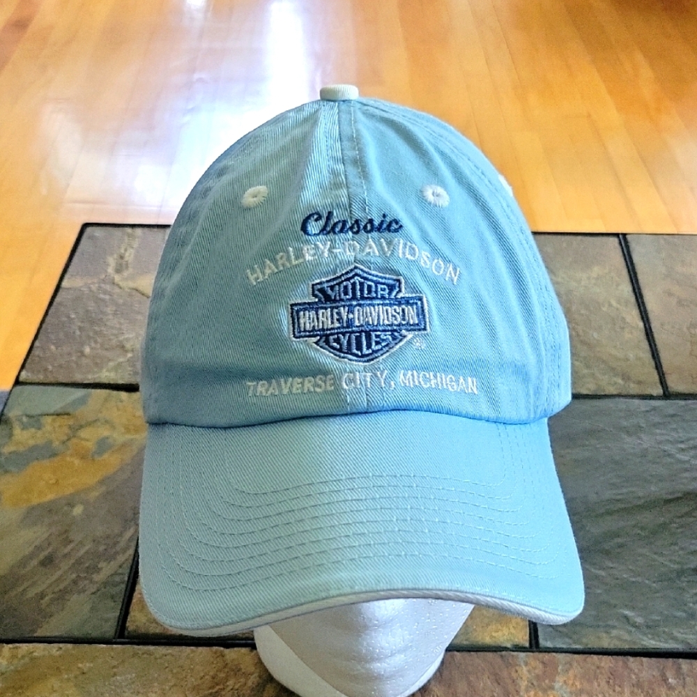 Harley-Davidson Hat, Blue/White